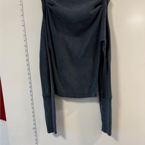 We The Free Charcoal Knit Top